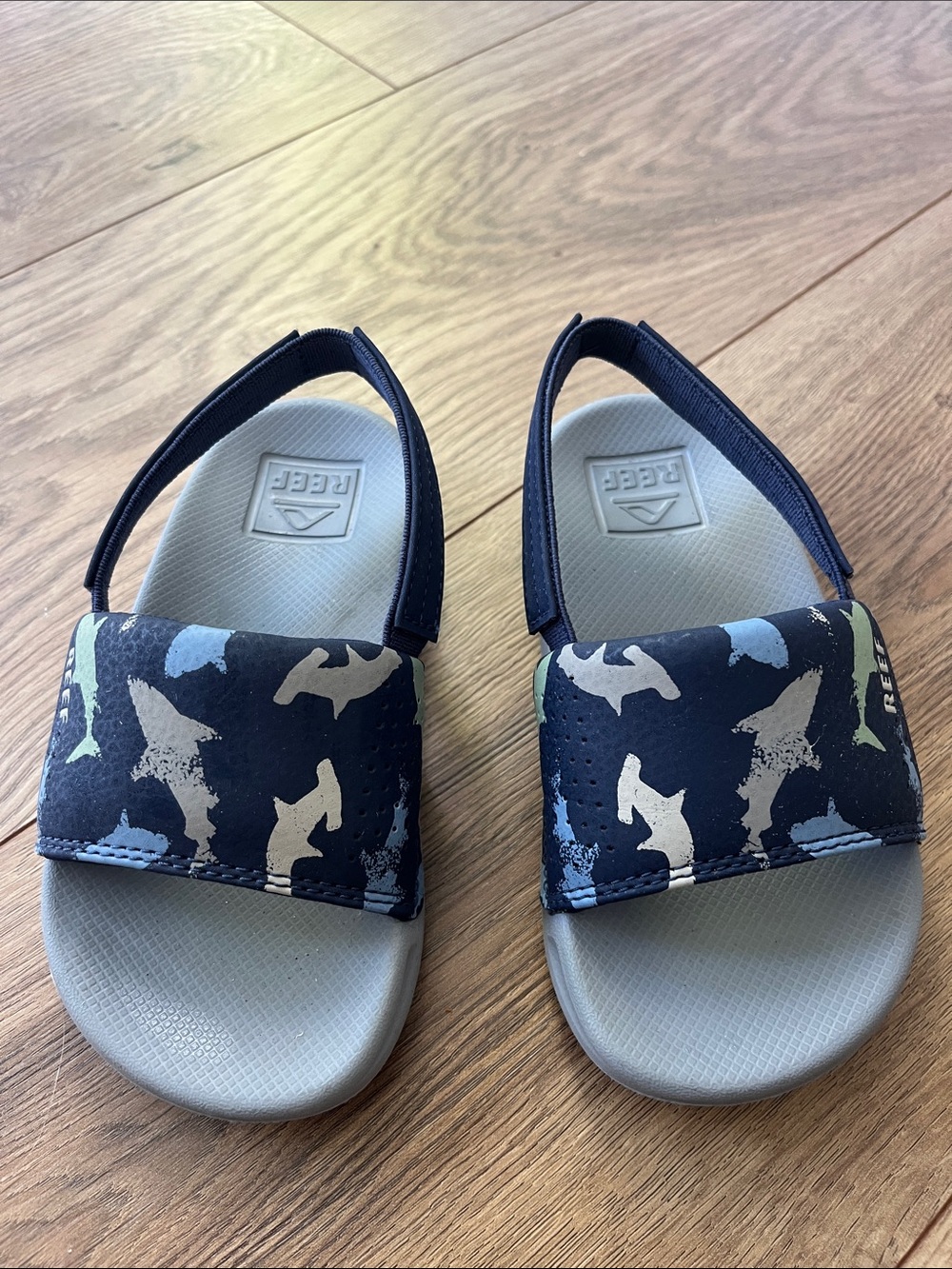 Reef Kids Salty Slide toddler boys Camo Slide Sandals US 9